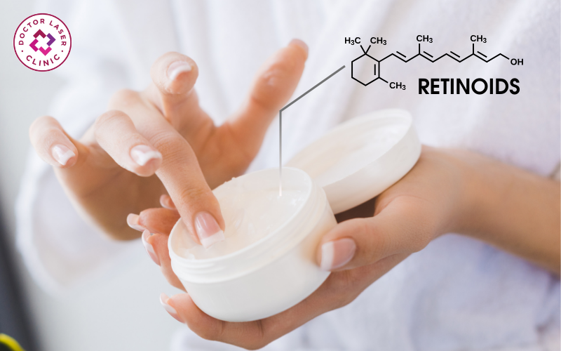 Thoa kem dưỡng có chứa retinoids